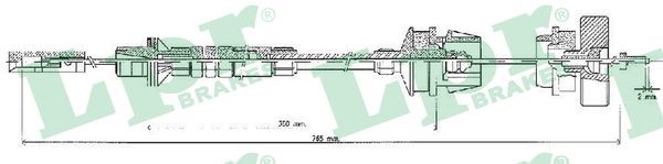 Vajer, koppling Lpr C0218C LPR