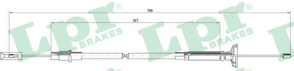 Vajer, koppling Lpr C0258C LPR