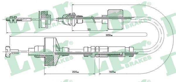 Vajer, koppling Lpr C0309C LPR