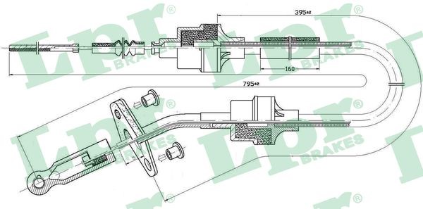 Vajer, koppling Lpr C0412C LPR