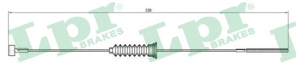 Vajer, parkeringsbroms, Fram Lpr C0587B LPR