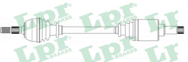 Drivaxel Citroen Ax (za-_), framaxel vänster Lpr DS16037 LPR