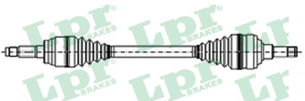 Drivaxel, framaxel vänster Lpr DS20190 LPR