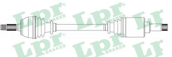 Drivaxel, framaxel vänster Lpr DS38039 LPR