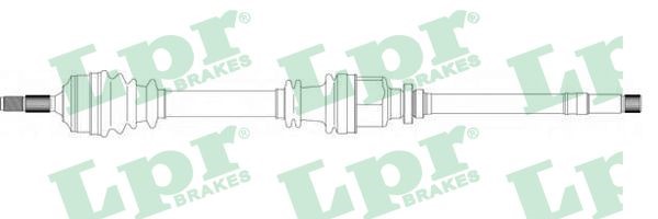 Drivaxel, framaxel höger Lpr DS38136 LPR