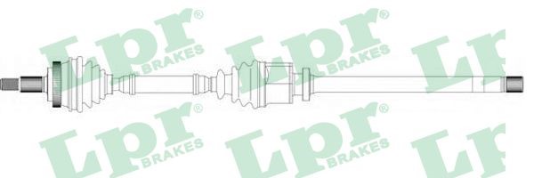 Drivaxel Renault Espace III, framaxel höger Lpr DS39103 LPR