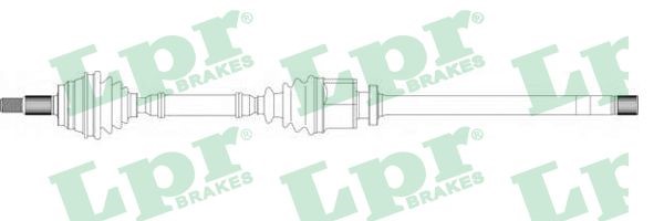 Drivaxel Renault Espace III, framaxel höger Lpr DS39119 LPR