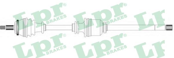 Drivaxel Renault Safrane II, framaxel höger Lpr DS39127 LPR