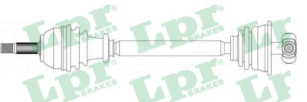 Drivaxel, framaxel vänster Lpr DS39132 LPR