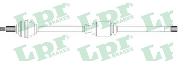 Drivaxel, framaxel höger Lpr DS39237 LPR
