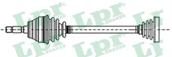 Drivaxel, framaxel vänster Lpr DS42048 LPR