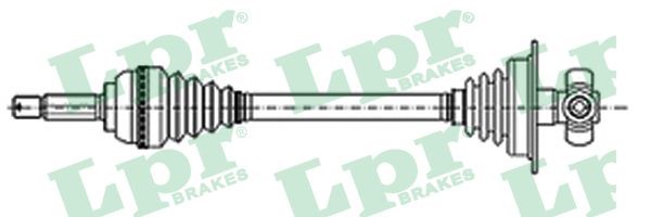 Drivaxel, framaxel vänster Lpr DS52056 LPR
