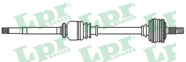 Drivaxel, framaxel höger Lpr DS52356 LPR