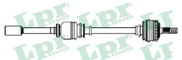 Drivaxel Renault Clio II, framaxel höger Lpr DS52426 LPR