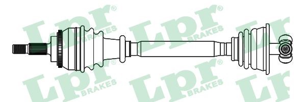 Drivaxel Renault Clio II, framaxel vänster Lpr DS52437 LPR