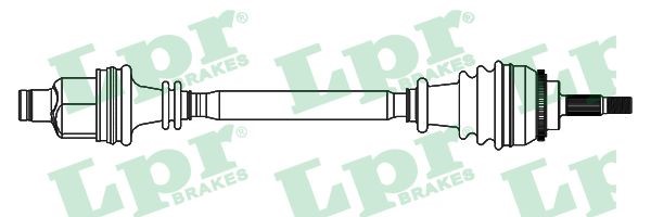 Drivaxel Renault Clio II, framaxel höger Lpr DS52438 LPR