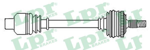 Drivaxel Renault Twingo II, framaxel höger Lpr DS52447 LPR