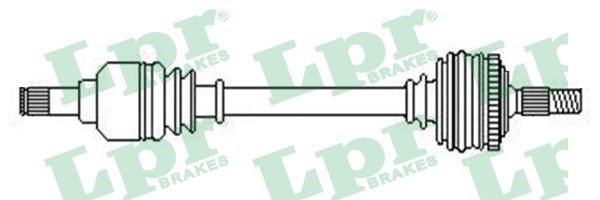 Drivaxel, framaxel vänster Lpr DS52450 LPR