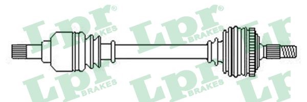 Drivaxel Renault Megane II, framaxel vänster Lpr DS52452 LPR