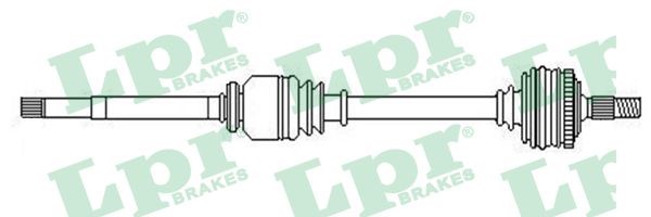 Drivaxel Renault Megane II, framaxel höger Lpr DS52453 LPR Drivaxel Renault Megane II, framaxel höger Lpr DS52453 LPR