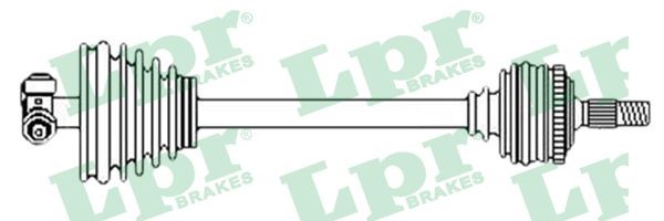 Drivaxel Renault Twingo II, framaxel vänster Lpr DS52456 LPR