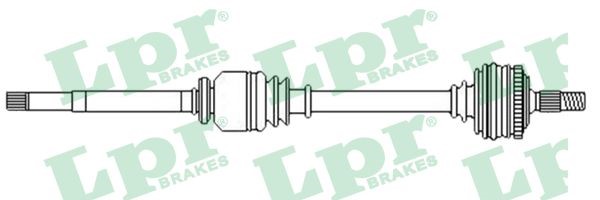 Drivaxel Renault Twingo II, framaxel höger Lpr DS52457 LPR