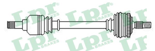 Drivaxel, framaxel höger Lpr DS52509 LPR