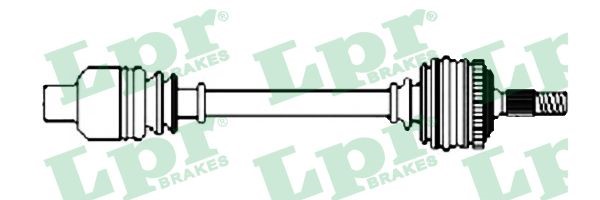 Drivaxel, framaxel höger Lpr DS52537 LPR