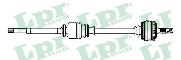 Drivaxel, framaxel höger Lpr DS52572 LPR Drivaxel, framaxel höger Lpr DS52572 LPR