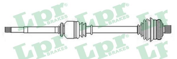 Drivaxel, framaxel höger Lpr DS52583 LPR