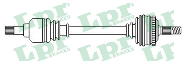 Drivaxel Suzuki Swift III, framaxel vänster Lpr DS52584 LPR