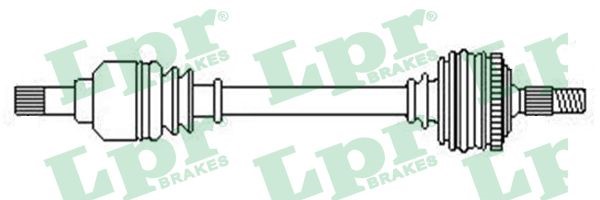Drivaxel Suzuki Swift III, framaxel höger Lpr DS52585 LPR