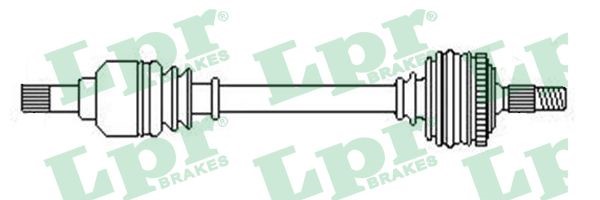 Drivaxel Suzuki Swift III, framaxel höger Lpr DS52587 LPR