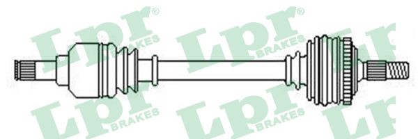 Drivaxel Nissan Micra II, framaxel vänster Lpr DS52655 LPR