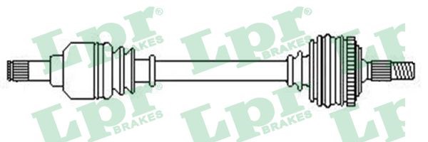 Drivaxel Nissan Micra II, framaxel höger Lpr DS52656 LPR Drivaxel Nissan Micra II, framaxel höger Lpr DS52656 LPR