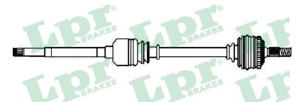 Drivaxel Toyota Rav 4 II, framaxel höger Lpr DS52701 LPR