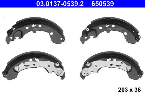 Bromsbackar, sats, Bakaxel Ate 03.0137-0539.2 ATE