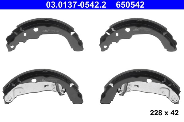 Bromsbackar, sats, Bakaxel Ate 03.0137-0542.2 ATE