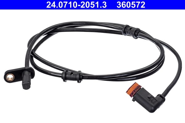 ABS-givare, Sensor, hjulvarvtal, Bakaxel Ate 24.0710-2051.3 ATE