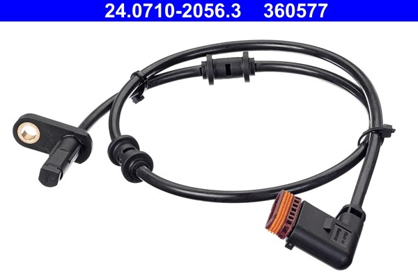 ABS-givare, Sensor, hjulvarvtal, Bakaxel Ate 24.0710-2056.3 ATE