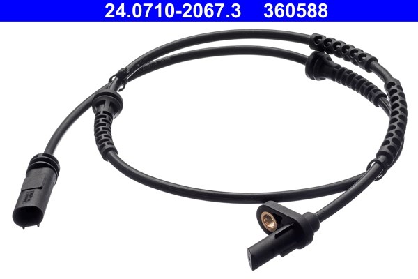 ABS-givare, Sensor, hjulvarvtal, Framaxel Ate 24.0710-2067.3 ATE