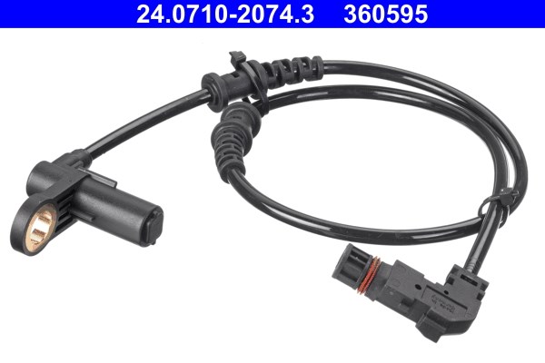 ABS-givare, Sensor, hjulvarvtal, Framaxel Ate 24.0710-2074.3 ATE