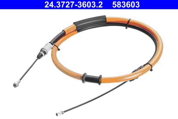 Vajer, parkeringsbroms, Bak Ate 24.3727-3603.2 ATE