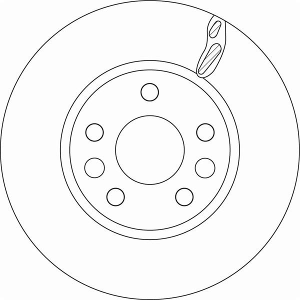 Bromsskiva Ventilerad, Framaxel Trw DF6546 TRW