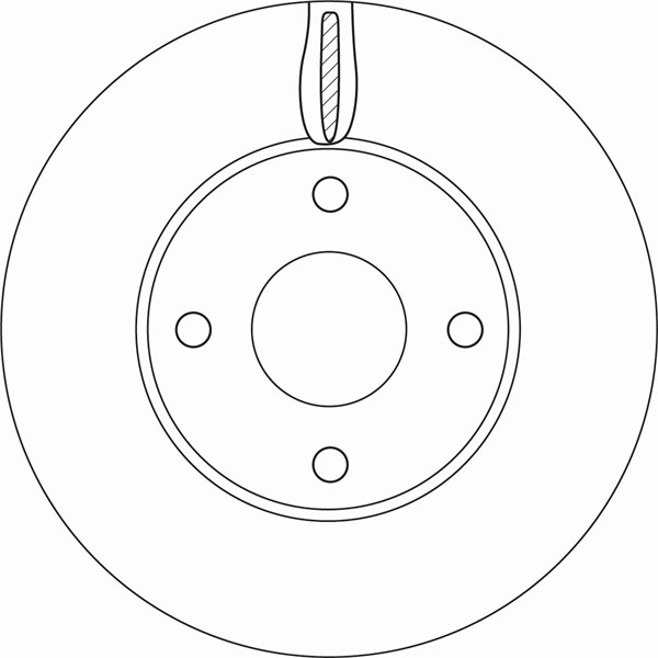 Bromsskiva Ventilerad, Framaxel Trw DF6593 TRW