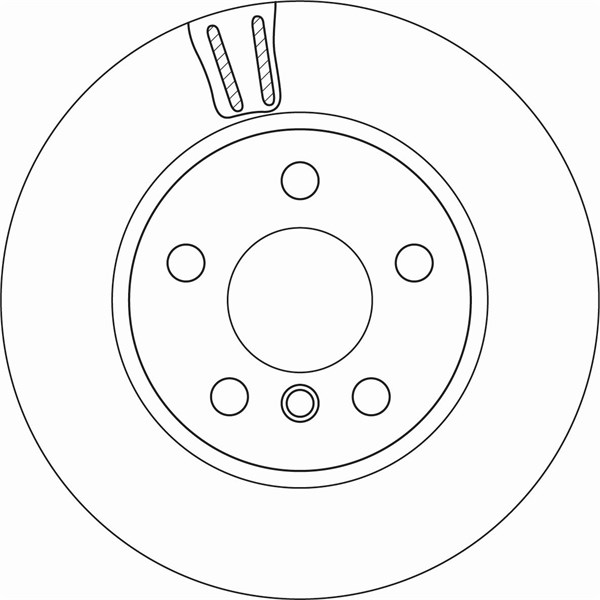 Bromsskiva Ventilerad, Framaxel Trw DF6715 TRW