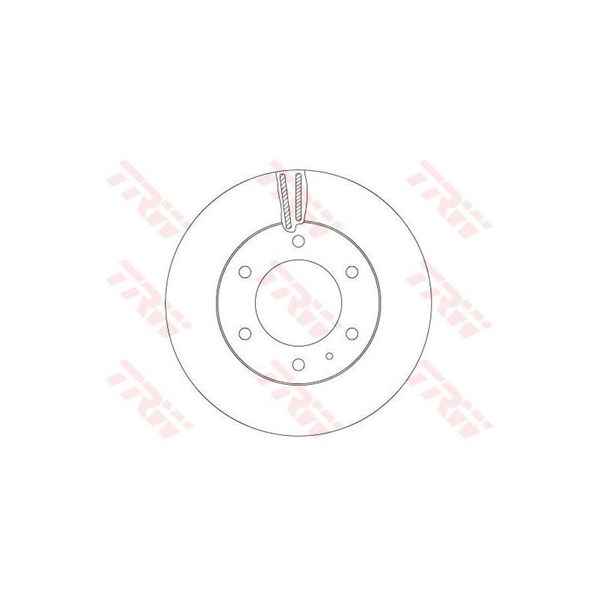 Bromsskiva Ventilerad, Framaxel Trw DF6812S TRW