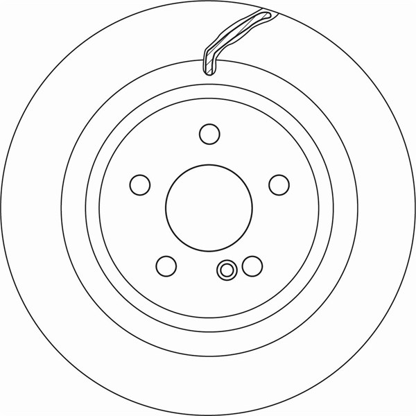 Bromsskiva Ventilerad, Bakaxel Trw DF6826S TRW