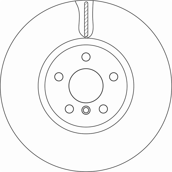 Bromsskiva Ventilerad, Framaxel Trw DF6845S TRW