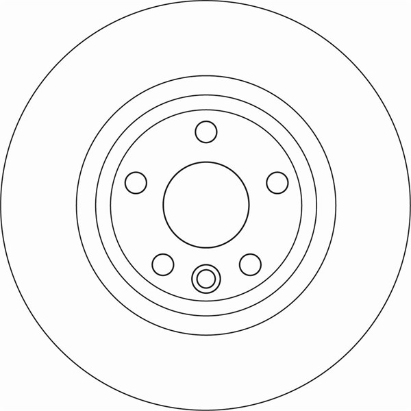 Bromsskiva Solid, Bakaxel Trw DF6947 TRW